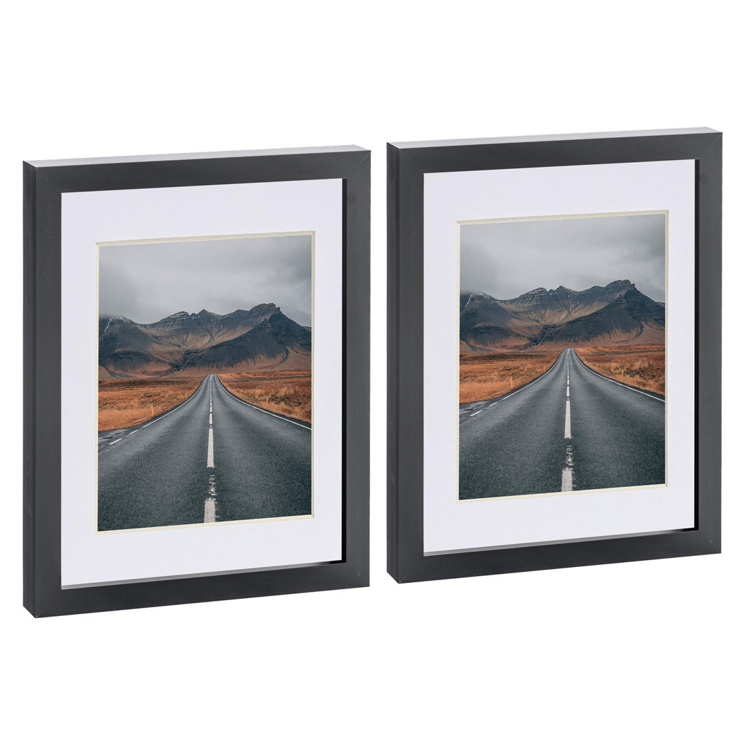 Photo Frames with 5" x 7" Mount - 8" x 10" - Black/White