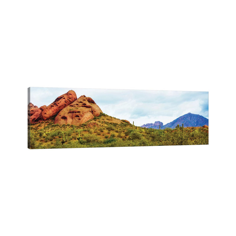 Papago Park Phoenix Arizona Horizontal Banner by Susan Schmitz - Wrapped Canvas Panoramic Gallery-Wrapped Canvas Giclée