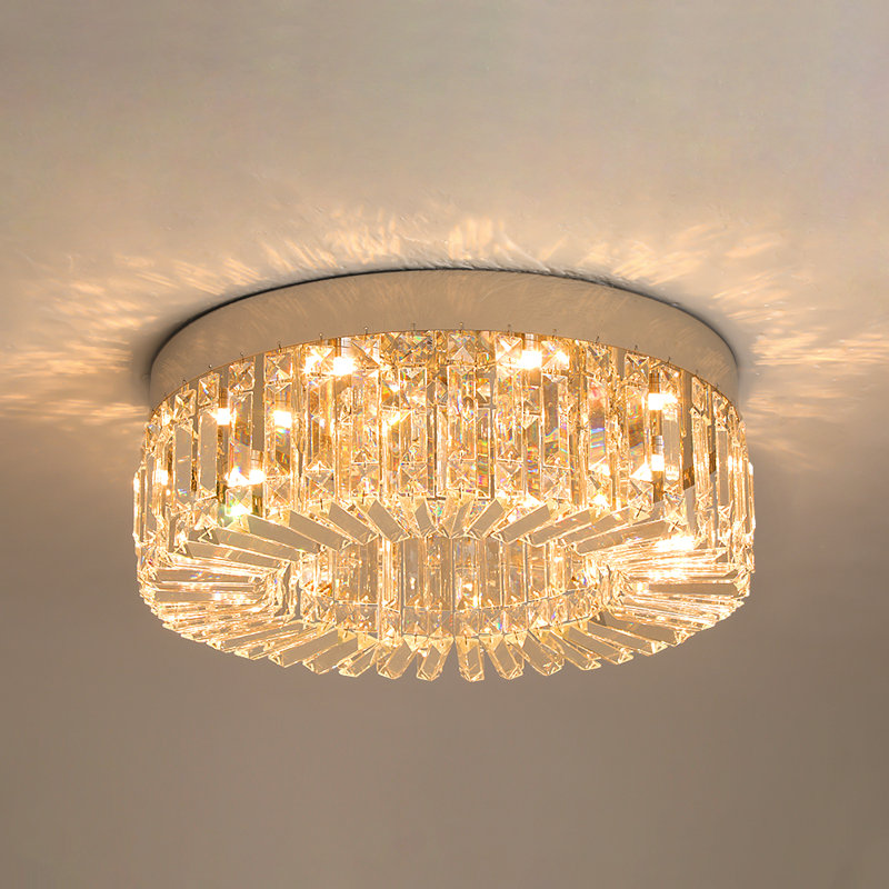Ajaz 1 - Light LED Chandelier, 50 cm, Chrome