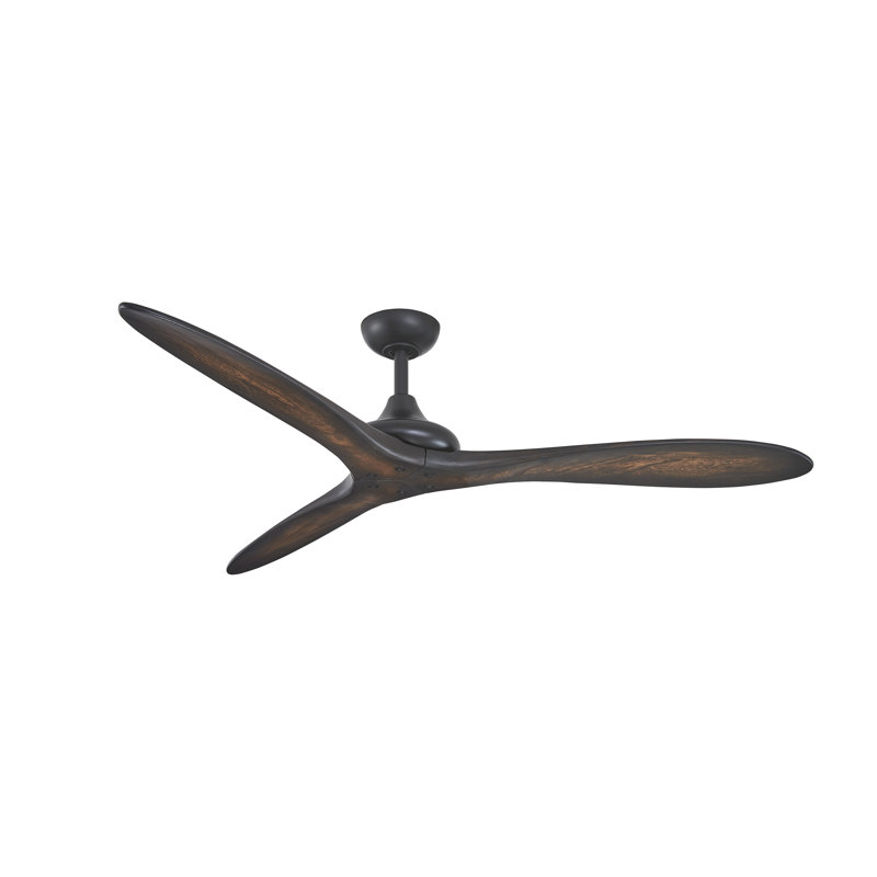 Minka Aire Vapor - 60" Ceiling Fan, Coal, Toned Koa