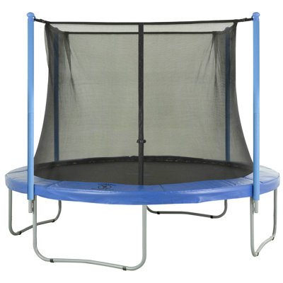 Trampoline Replacement Enclosure Surround Safety Inside Net for 10ft Frame using 4 Straight Poles