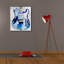  «Electric Blues 4» par Annie Warren, art mural sur toile, 26 po x 30 po