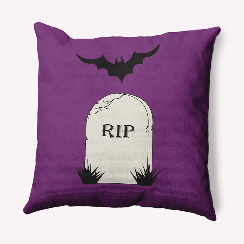 Coussin intérieur / extérieur Witches Brew, 20 po x 20 po, Mauve