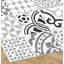 Alantra Vinyl Machine Printed Area Rug-2104788197