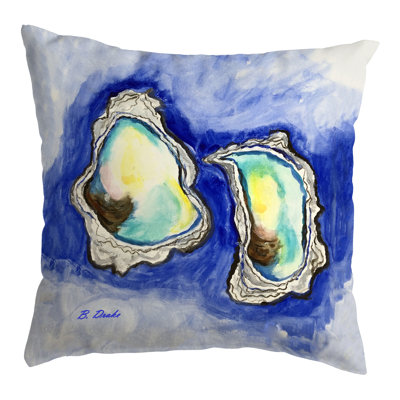 Aqua Oysters No Cord Pillow