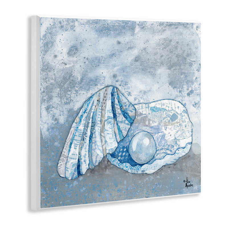 "Blue Abstract Pearl", art mural par Lisa Morales