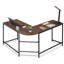 Bureau en L - Bureau d'ordinateur en coin avec plateau pour clavier, bureau personnel