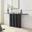 Space-saving Modern Sofa & Console Table, Durable Mdf, Black Cylinder Legs, Home & Living