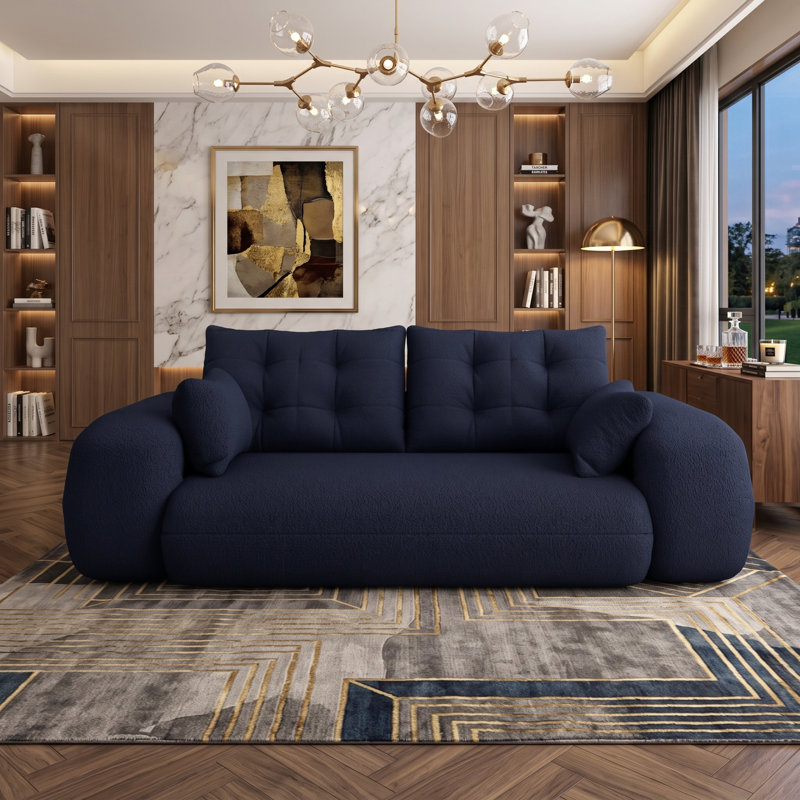 Canapé-lit 78,7 po Sherpa, Dark Blue