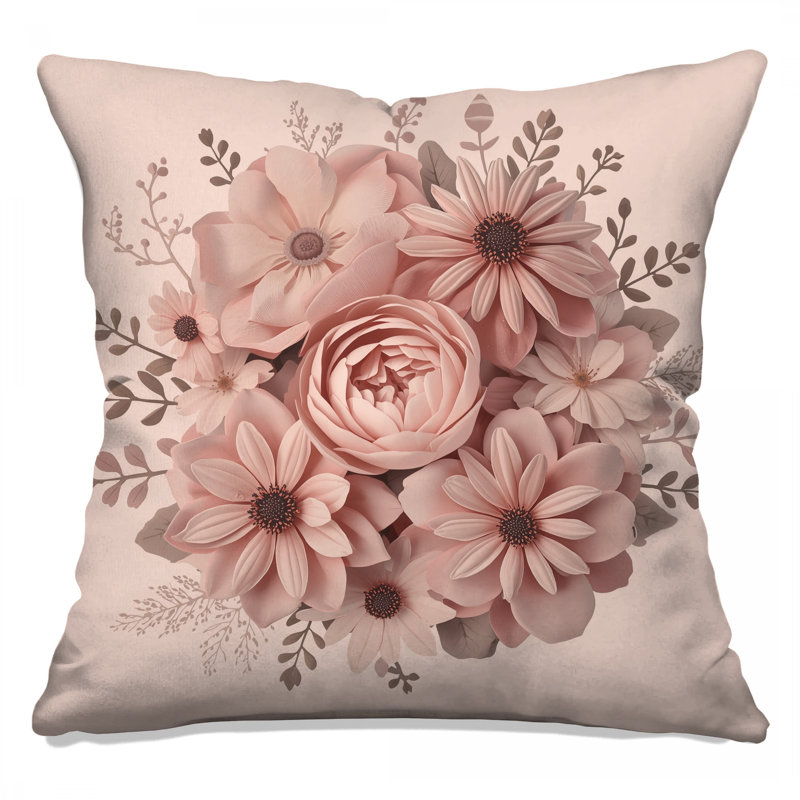 Coussins décoratifs roses, 20 po x 20 po