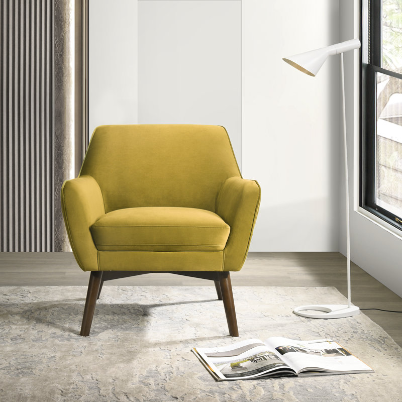 Fauteuil Ahrens, Velours doré