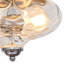 Ayame 2-Light Hammered Glass Flush Mount Pendant Ceiling Light-1250165878