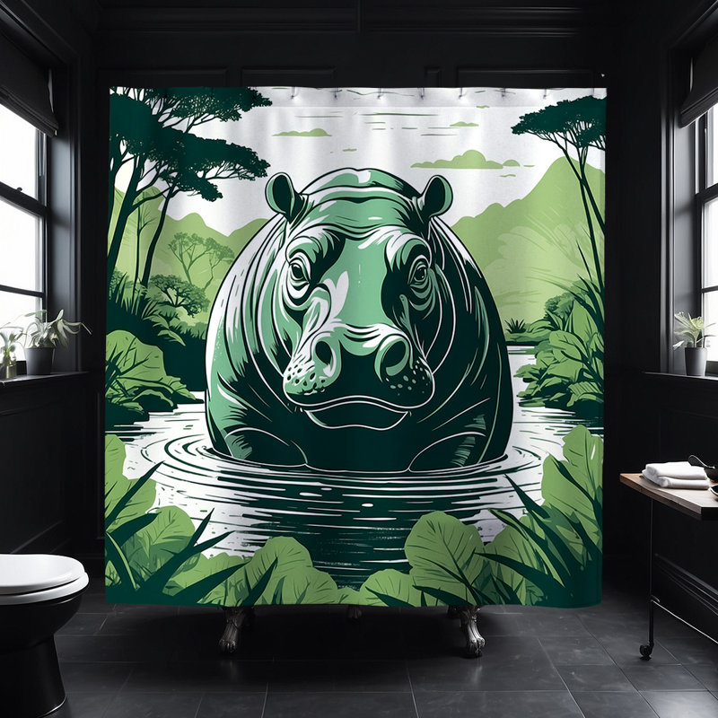Rideau de douche Samson Hippo