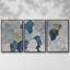 Koi Fish Pond VI - Toile encadrée à pièces multiples-795548641-795548636