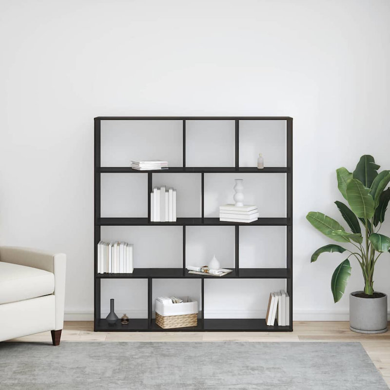 Geometric Bookcase, (4 Shelves) 141.5cm H x 132cm W x 29cm D