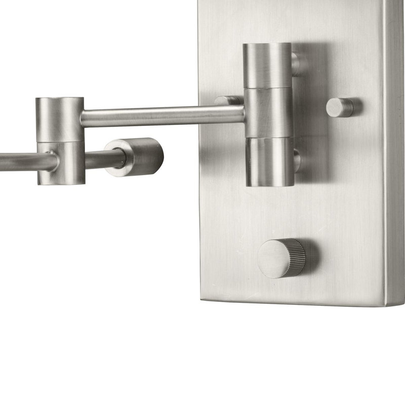 Moses Swing Arm Sconce, Brushed Nickel