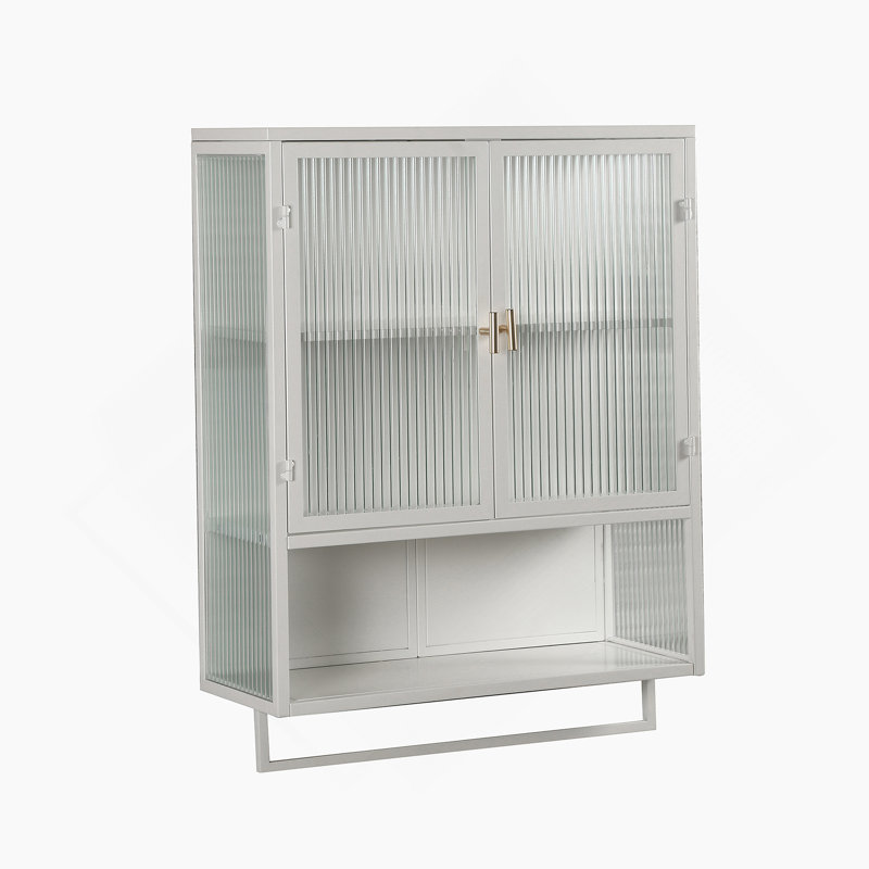 Armoire de rangement pour salle de bain, armoire murale en verre, armoire murale pour salle de bain