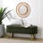 Ottoman Oval Storage Bench,Rubber Wood Legs-1422305329