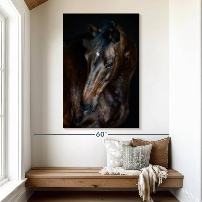 Brampt chevaux ensoleillés I, H 51 po x l 34 po