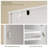 Tall Bathroom Cabinet with 4 Shelves, 2 Doors & 1 Drawer-949526158