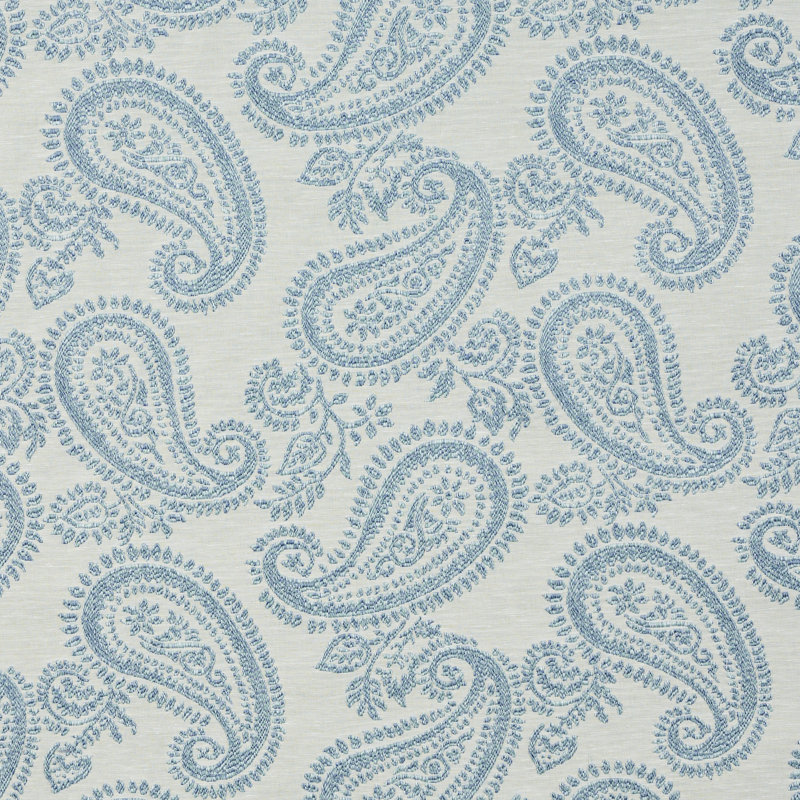 Tissu à motif cachemire Milena, Ciel