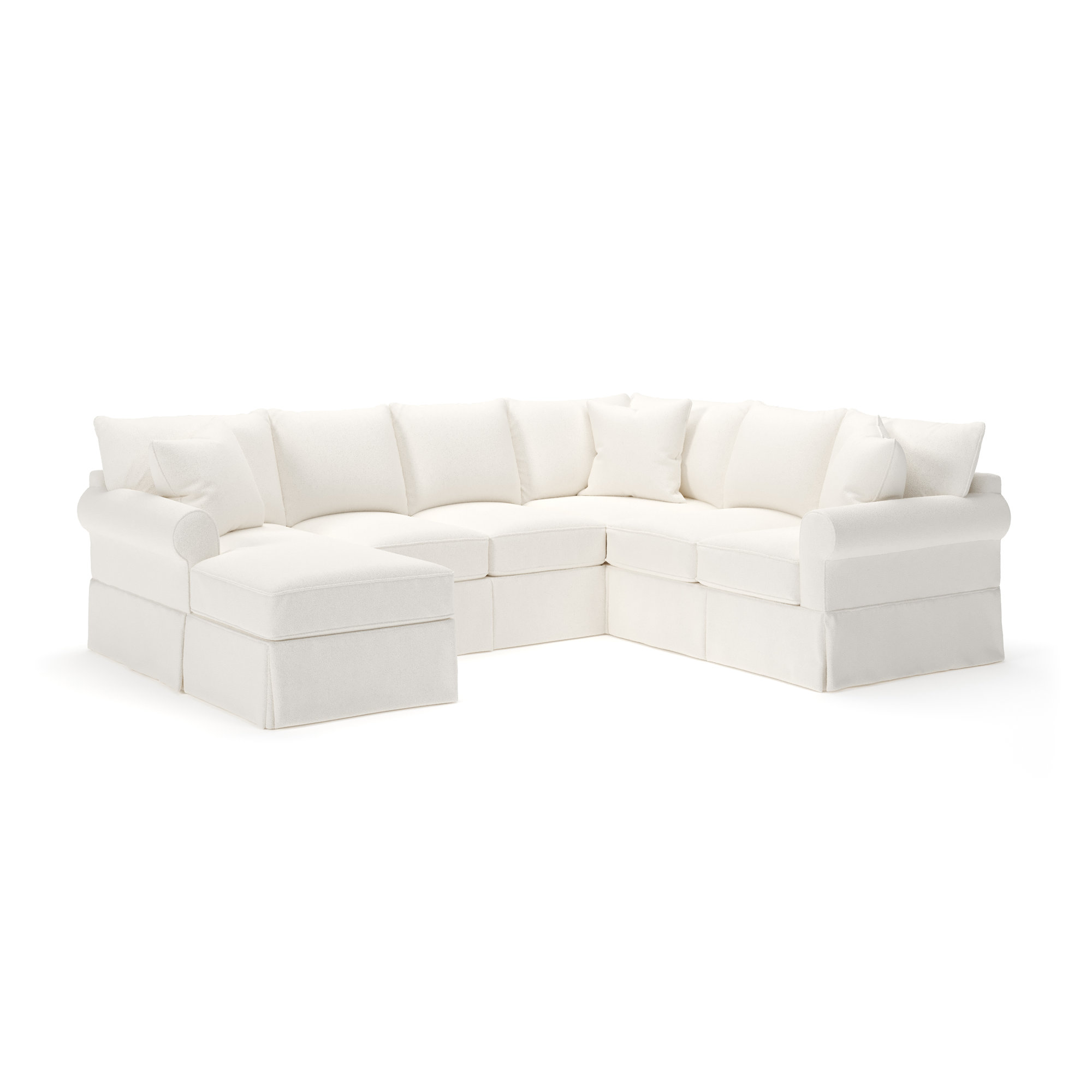 Amari Upholstered U-Sectional, Left Hand Facing, Apollo Alpaca Boucle