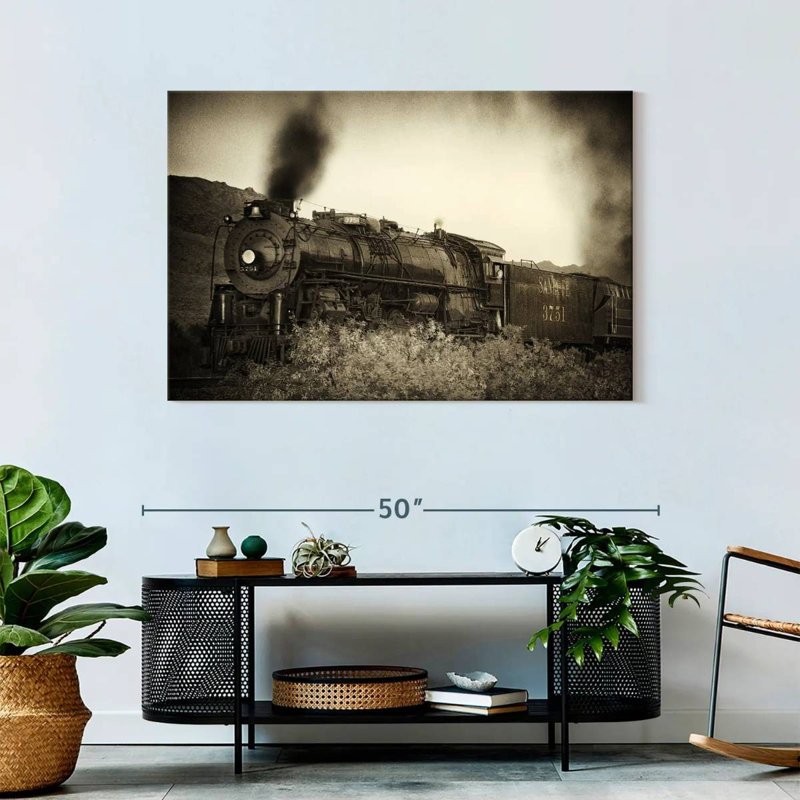 Mehar Train Arrival I, 30" H x 45" W