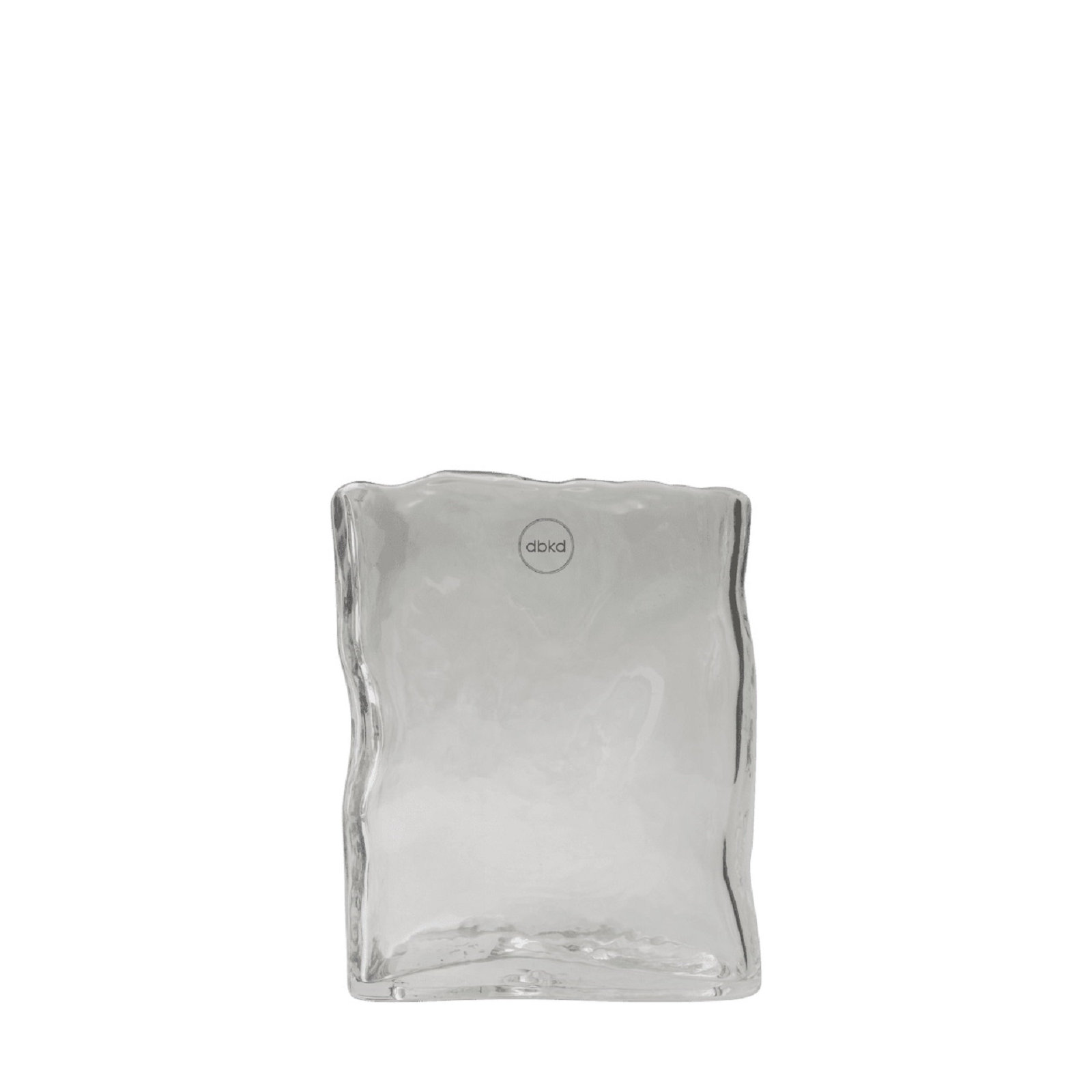 Filia Glass Table Vase, Clear, 7.09" H x 5.91" W x 3.15" D