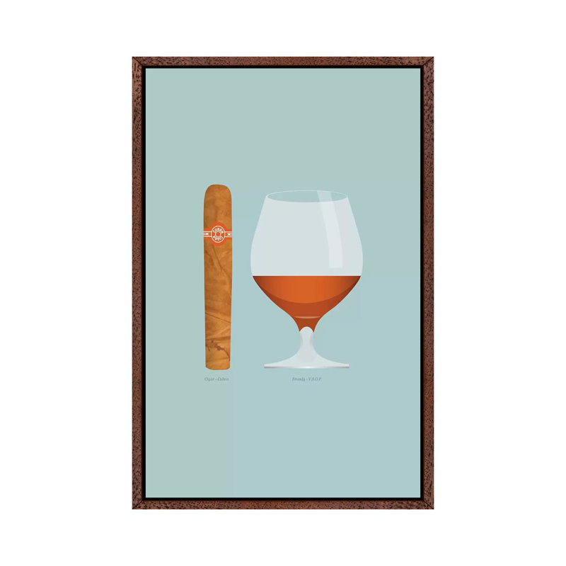 Brandy by Stephen Wildish - Floater Frame Gallery-Wrapped Canvas Giclée on Canvas, Classic Brown Wood Framed Canvas