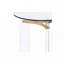 Table basse en verre avec pieds croisés