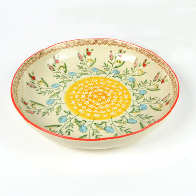 Ella 2 Piece Entree Bowls Set - Red