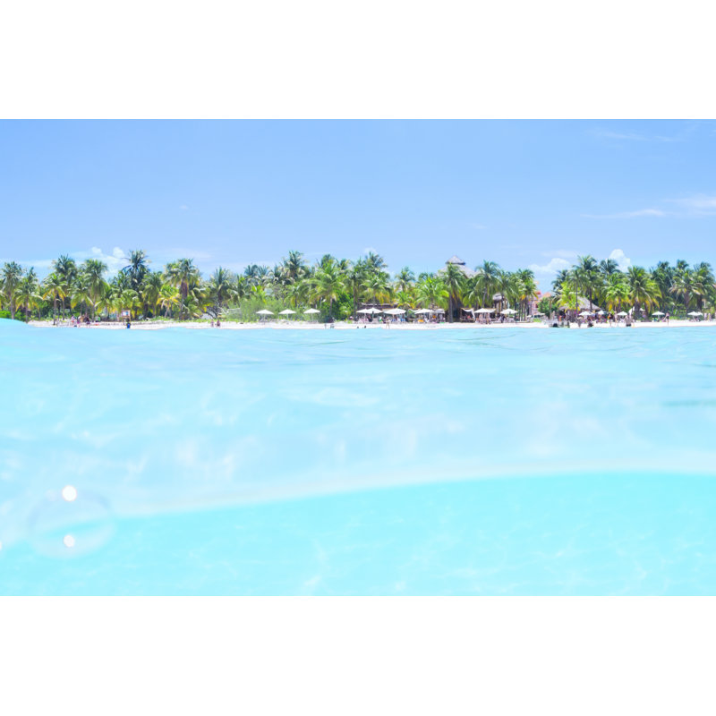 Tropical Caribbean Paradise - Wrapped Canvas Print, 30cm H x 46cm W x 3.8cm D