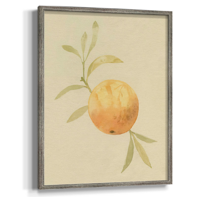 «Dappled Oranges IV», reproduction encadrée - bois massif, H 21 po x l 17 po