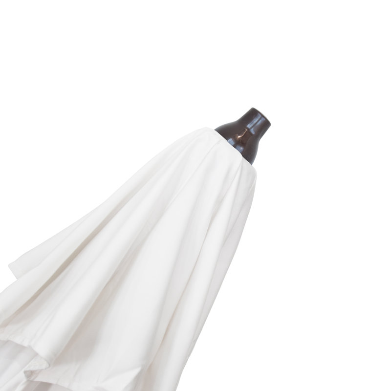 Parasol de marché 7,5 pi Gino, Toile Sunbrella® naturel, H 94 po x l 86,3 po x P 86,3 po