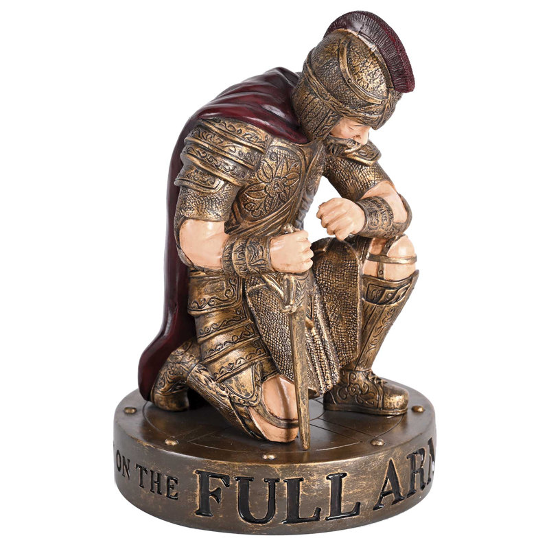 Figurine à genoux pleine armure de Dieu 7H
