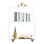 Clear Acrylic Rolling Storage Rack With Wheels