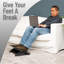 Repose-pieds Mind Reader, ergonomique, hauteur réglable, bureau, plastique, L 17,5 po x l 13,5 po x H 3,5 po
