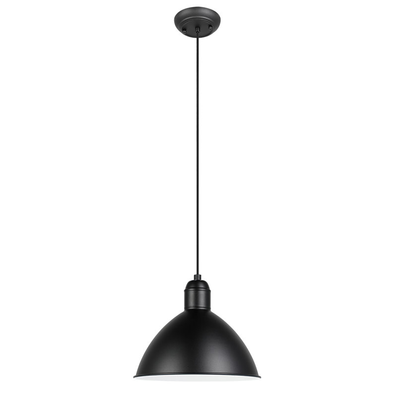 1 - Light Black Dome Pendant