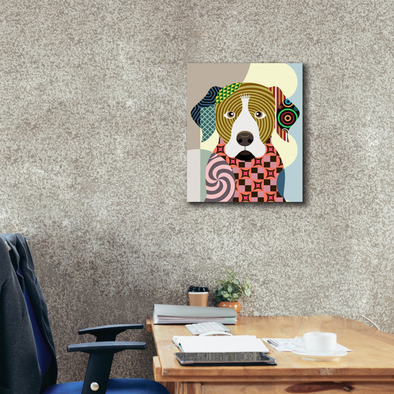 'Rottweiler' by Lanre Adefioye, Canvas Wall Art, 24" H x 20" W x 0.75" D