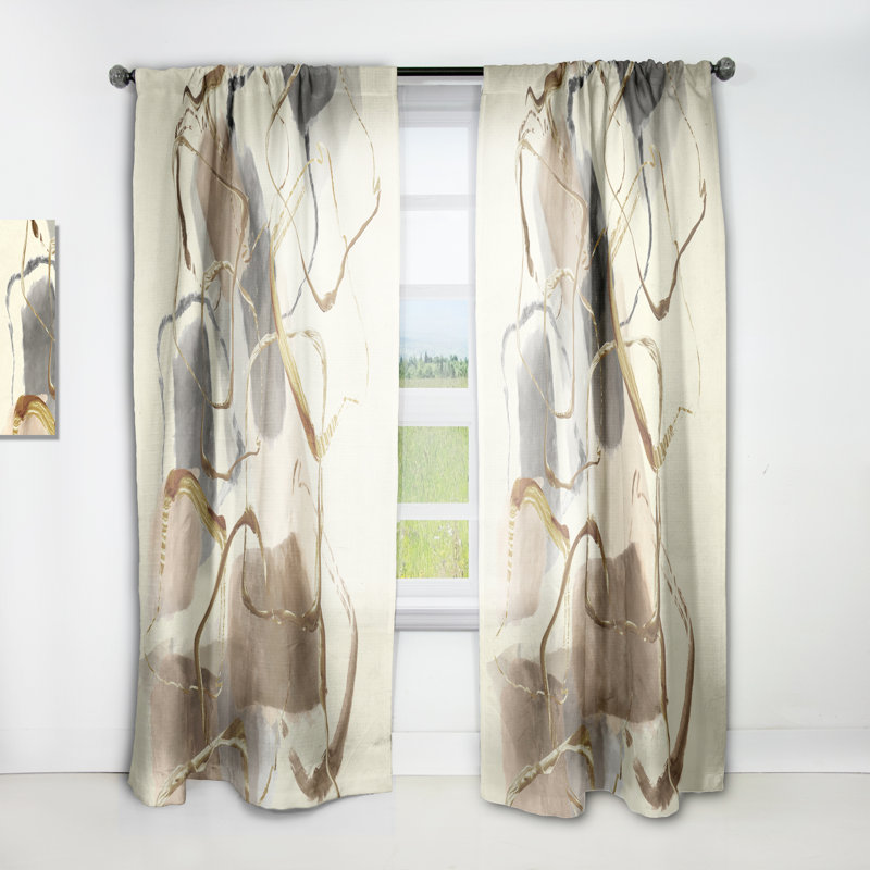 Gold Glam Squares VIII - Glam Velvet Curtain - Room darkening - 1 panel, 52" W x 108" L