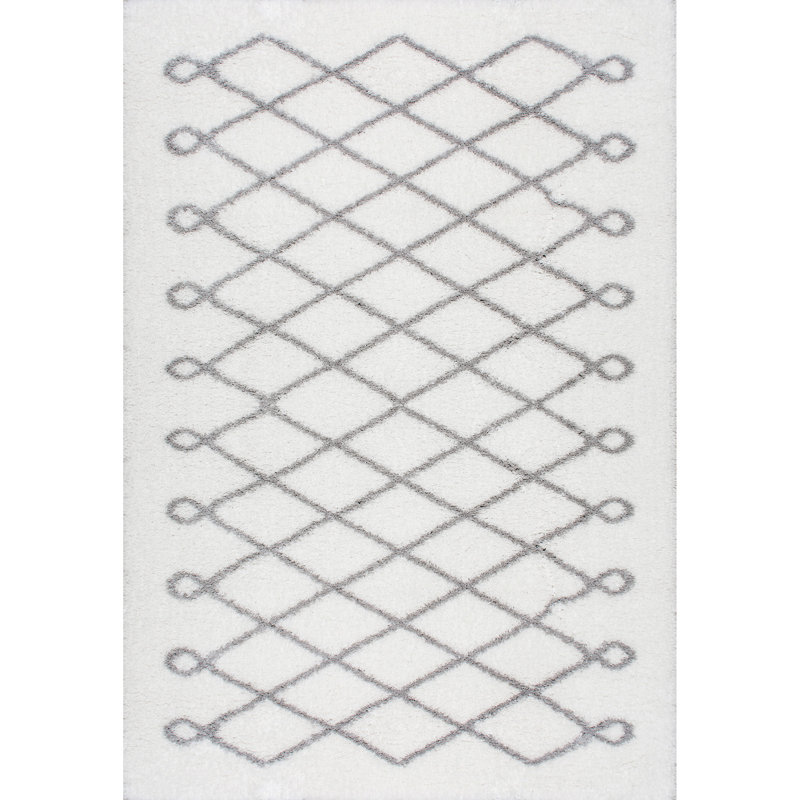 Anel Geometric Indoor Rug, Rectangle 3'3" x 5'