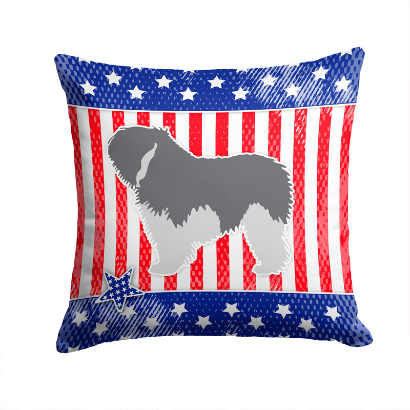 Coussin intérieur/extérieur pour chien Patriotic, H 14 po x l 14 po x P 3 po