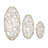 CosmoLiving by Cosmopolitan Gold Metal Geometric Wire Orb Decorative Sculpture, Set of 3 8", 6", 4"D-19708005