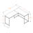 Computer Desk, Home Office, Corner, 58"l, L Shape, Work, Laptop, Laminate, Metal, Contemporary, Modern-784418303