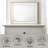 Laveda Pearl White Finish Mirror W/LED