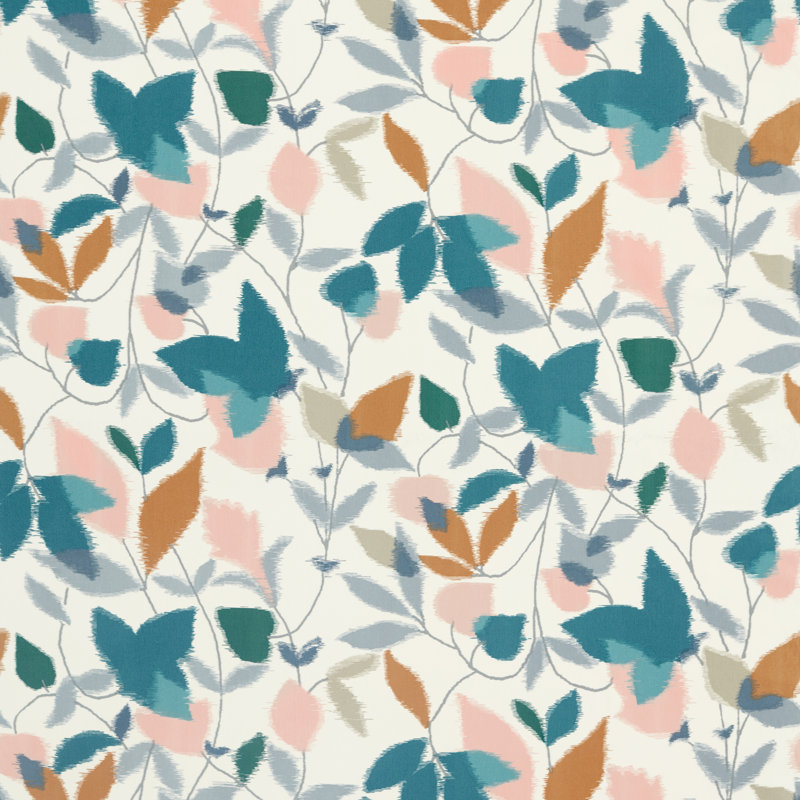 Akira Multi-Purpose Fabric, Ginger/Teal/Olive