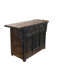 Dual-Drawer Coffer Cabinet with Carved Sides