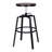 Reina Swivel Adjustable Height Counter Stool with Metal Frame