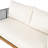 Outdoor Acacia Wood Rope Woven Loveseat&Table, Beige-2136288635