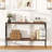 Narrow Console Table 2-tier Entryway Table With Storage 2 Support Bars Sofa Table